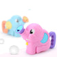 Cute Baby Kid's Bathing Water Toy Elephant - Shower Parent-Child Interactive Play Toy Gift for Baby (4X1)(F1)