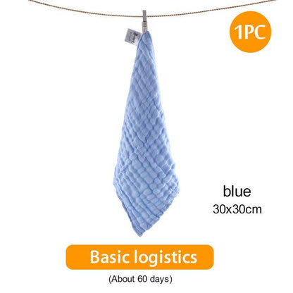 Baby Towel - Absorbent 6-Layer Gauze Kindergarten Washcloth 30X30Cm (2X1)