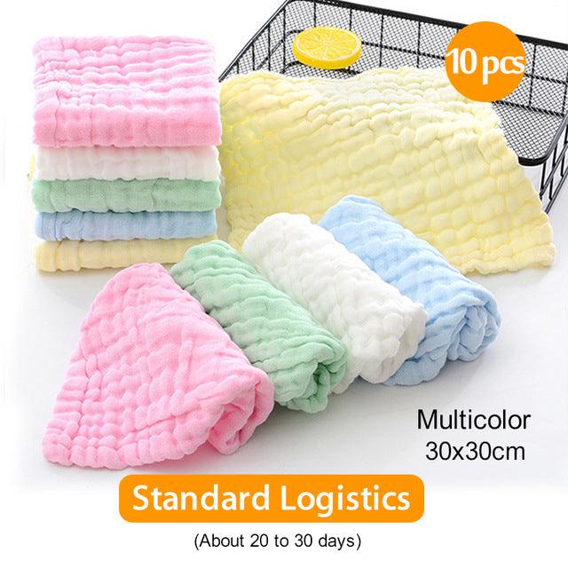 Baby Towel - Absorbent 6-Layer Gauze Kindergarten Washcloth 30X30Cm (2X1)