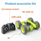 360 Degree Rotating Double Sided Flip Remote Control Vehicle - RC Stunt Car 2.4G 4CH Drift Deformation Buggy Roll Car (1X2)(F2)(3X2)(5X2)