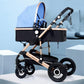 Gorgeous High Landscape Baby Stroller 3 in 1- Luxury Baby Stroller With Car Seat - Reversible Baby Carrier (X3)