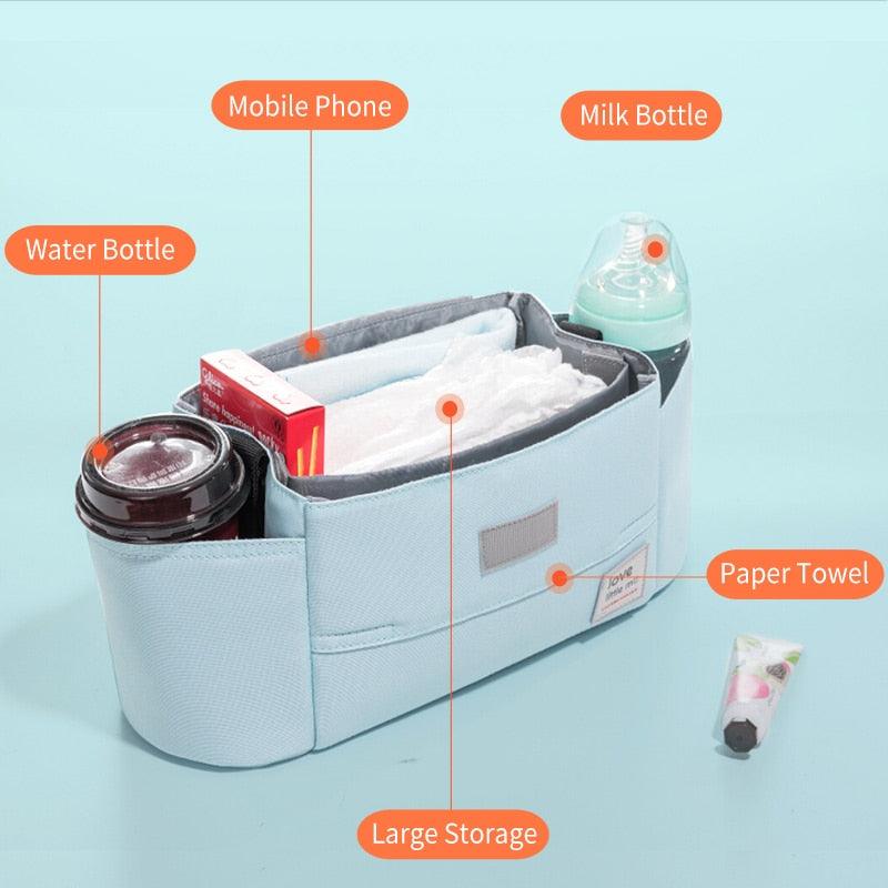 Amazing Portable Diaper Stroller Bag Organizer - High Capacity Nappy Maternity Bag - Baby Care (X1)