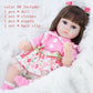 Gorgeous Reborn Baby Doll 42CM - Baby Accompany Doll - Lifelike Toddler Blue Eyes - Birthday Present (D2)(4X2)