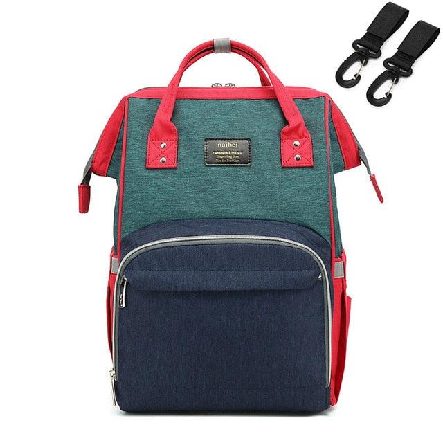 Fashion Mummy Maternity Nappy Bag - Large Capacity - Travel Backpack - Nursing Bag for Baby Care (X2)(F1)(D1)