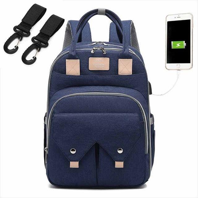 Fashion Mummy Maternity Nappy Bag - Large Capacity - Travel Backpack - Nursing Bag for Baby Care (X2)(F1)(D1)
