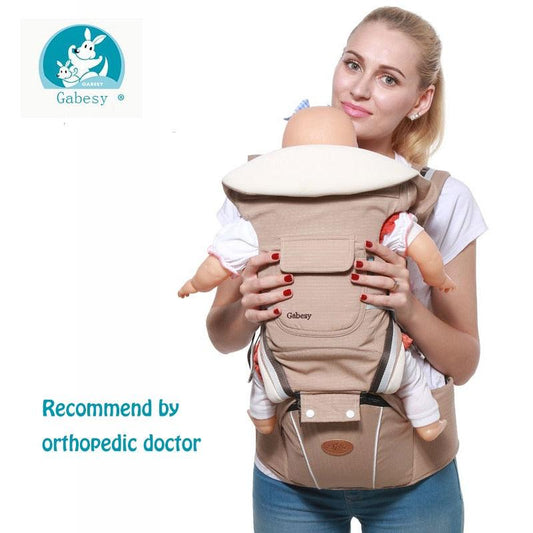 Baby Carrier, 4-in-1 Adjustable Infants Holder, Soft and Breathable, Ergonomically Designed Kids Wrap with Removable Bib, Toddler Carrier (D1)