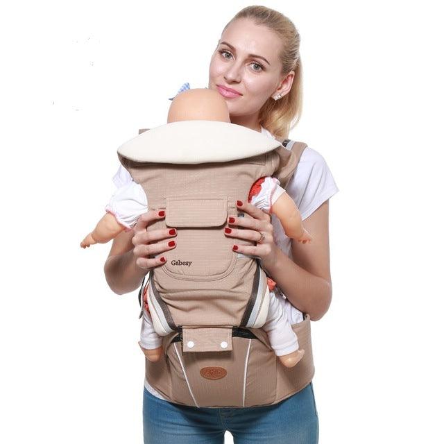 Baby Carrier, 4-in-1 Adjustable Infants Holder, Soft and Breathable, Ergonomically Designed Kids Wrap with Removable Bib, Toddler Carrier (D1)