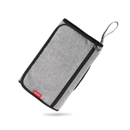 Waterproof Multi Function Baby Portable Changing Pad, Diaper Bag, Travel Mat Station Grey Large (D1)