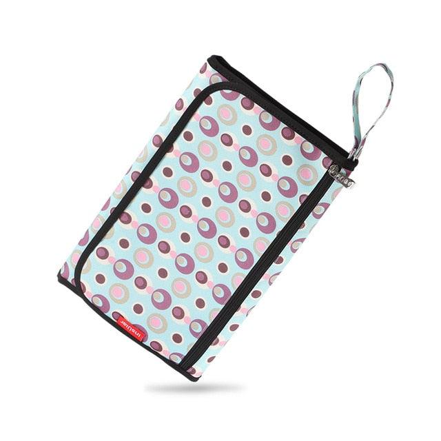 Waterproof Multi Function Baby Portable Changing Pad, Diaper Bag, Travel Mat Station Grey Large (D1)