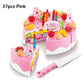 Great 75Pcs Birthday Cake Toy - Fruit Cream Christmas Gift Set - Children Kids Pretend Play Toys Set (1X3)(F2)