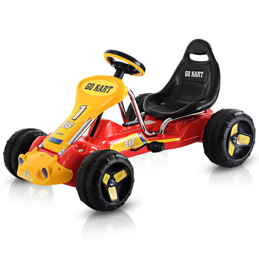 Great Go Kart Kids Ride On Car Pedal Powered Car 4 Wheel Racer Stealth - Christmas Gift (1U2)(9X1)(3X2)