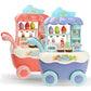 Children Role Play Toys - Kitchen Ice Cream Shopping Cart - With Light and Music - Education Toy Girls Boys Gift (D2)(1X3)