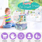 Children Role Play Toys - Kitchen Ice Cream Shopping Cart - With Light and Music - Education Toy Girls Boys Gift (D2)(1X3)
