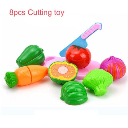 Amazing Simulation Electric Dishwasher - Kids Kitchen Toys - Educational Toys Mini Kitchen Food - Pretend Play Cutting Role (1X3)(F2)