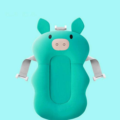 Baby Bath Seat Support Mat - Foldable Baby Bath Tub Pad & Chair - Newborn Bathtub Pillow Infant Anti-Slip Soft Comfort Body Cushion (D1)(4X1)