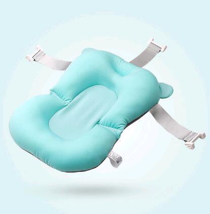 Baby Bath Seat Support Mat - Foldable Baby Bath Tub Pad & Chair - Newborn Bathtub Pillow Infant Anti-Slip Soft Comfort Body Cushion (D1)(4X1)