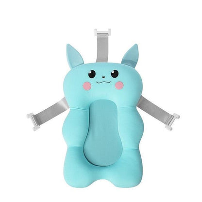 Baby Bath Seat Support Mat - Foldable Baby Bath Tub Pad & Chair - Newborn Bathtub Pillow Infant Anti-Slip Soft Comfort Body Cushion (D1)(4X1)