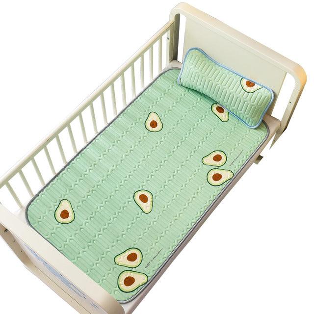 Newborn Cool Baby Mat Infant Mattress Cover -Toddler Soft Breathable Crib Fitted Sheet Cartoon Bedding Set (X7)(F1)