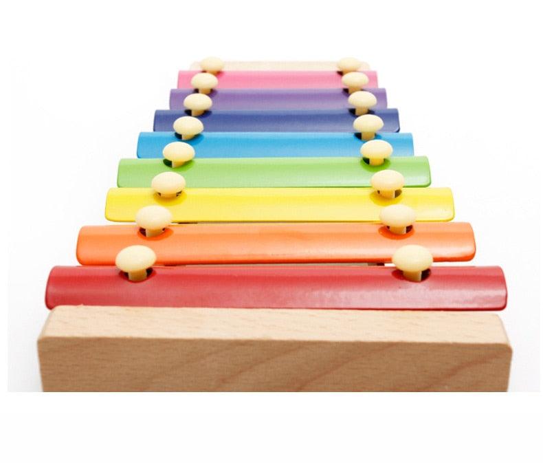 Amazing Wooden Music Instrument Frame Style Xylophone Hand Knock Toy - Musical Funny Educational Toys Gifts For Children (2X2)