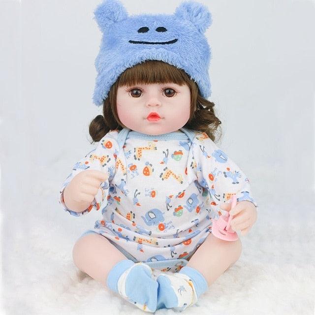 42CM Reborn Baby Dolls - Cloth Cotton - Body Stuffed Realistic Baby - Soft Baby (4X2)