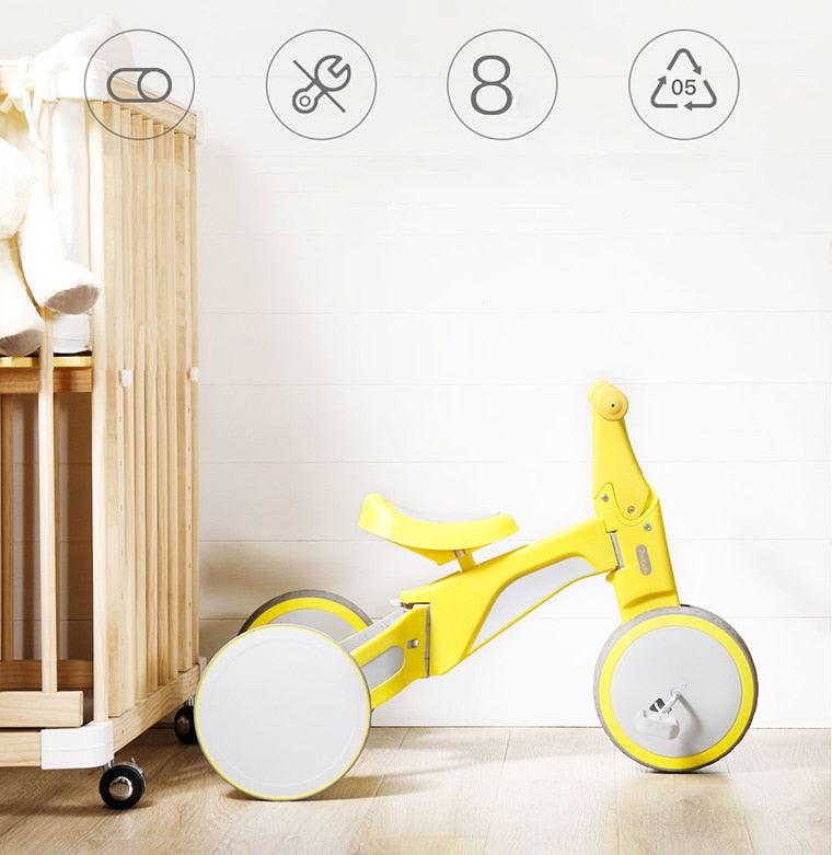 Children's Tricycle - Can Be Transformed Into Bicycle - Suitable For Different Ages - Learning Balance Control (9X1)(F2)