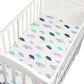 100% Cotton Crib Fitted Sheet - Soft Cover Protector - Newborn Bedding For Cot Size 130*70cm (D1)(X6)