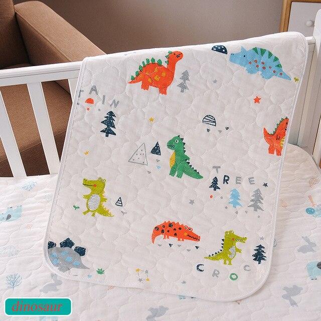 Amazing Infant Mattress Cover - Waterproof Bedding Set Mat Girls Boys Dinosaur Cartoon Diaper Pad (X7)