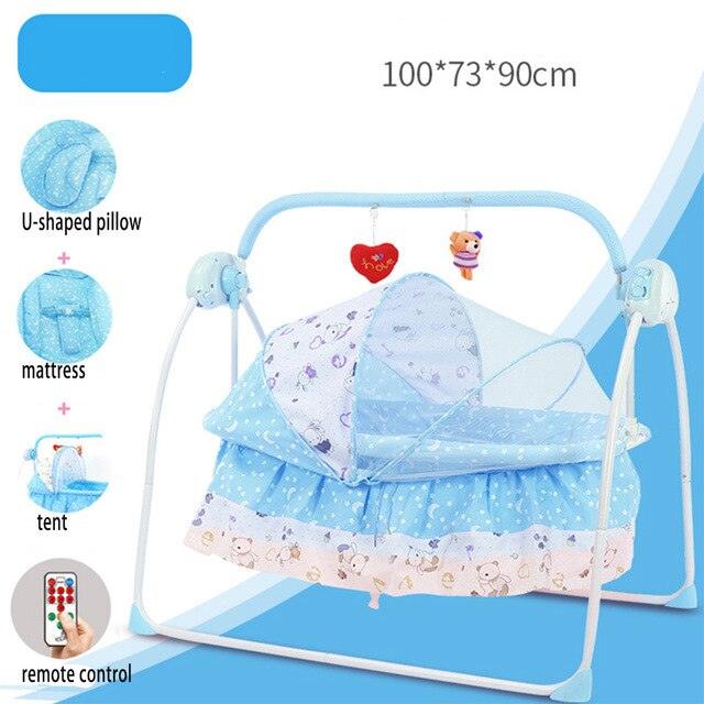 Electric Swing For Newborns Bed - Baby Smart Cradle Children's Rocking Chair - Bed Full Sets Cradle (X8)(F1)