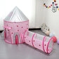 Lovely Children's 3 In 1 Spaceship Tent - Game House Rocket Ship Play - Indoor Crawling Tunnel Kids Play House (2X3)