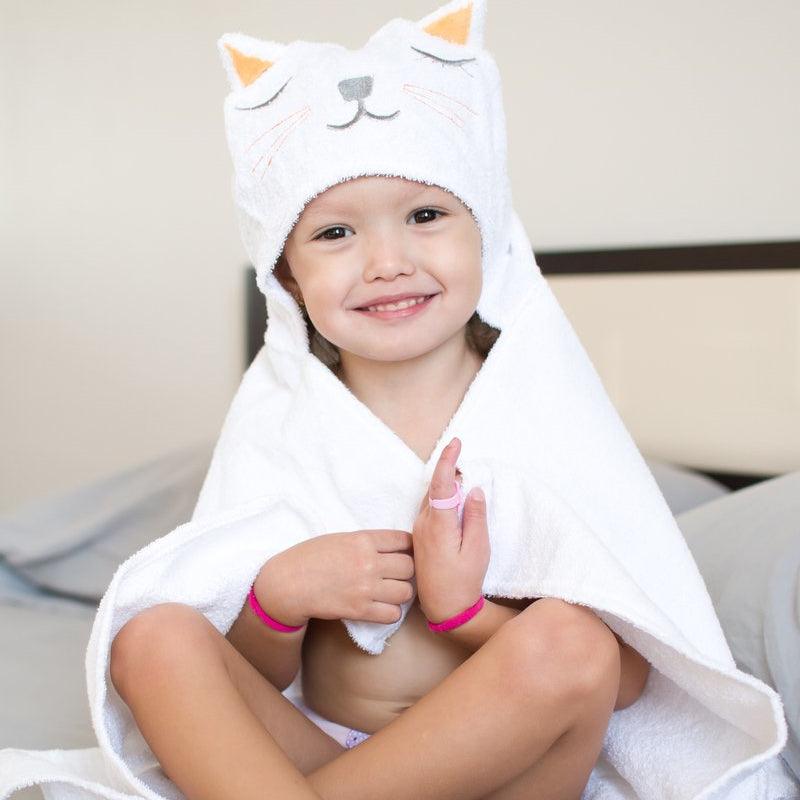 Baby Blanket Hooded Poncho Towel - Baby Bathrobe Nightgown Cotton Fleece - Infant Newborn Baby Hooded Towel (2X1)