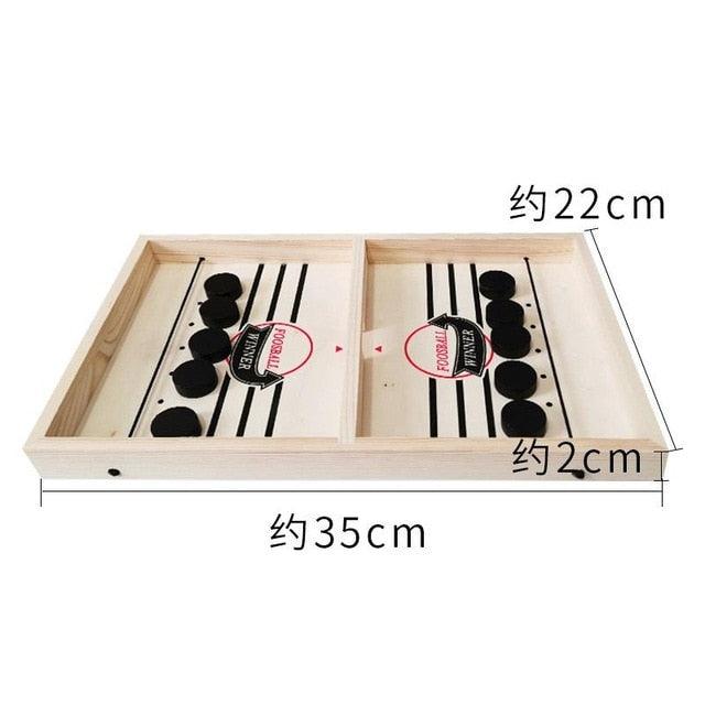 Hot Fast Hockey Sling Puck Game - Paced Sling Puck Winner - Fun Toys Board-Game Party Game For Adult - Child - Family (D2)(7X2)
