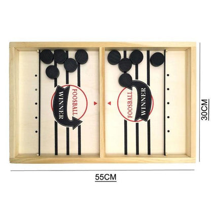 Hot Fast Hockey Sling Puck Game - Paced Sling Puck Winner - Fun Toys Board-Game Party Game For Adult - Child - Family (D2)(7X2)