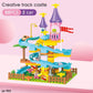 Amazing My First Castle Building Blocks - Marble Run Kids Slide, City ,Blocks, Figures, Cars, Track Toys For Girls Boys (D2)(8X2)