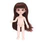 Nice 16CM Baby Dolls - Joint Toys - Girls Sleeping Accompany Doll - Beautiful Cute Children Gift (4X2)