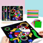 Color Glitter Paper Magic Art Painting - Drawing Kids Coloring Crafts Learning Education Color Art Painting Card (8X1)(F2)