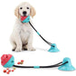 Suction Cup Tug Dog Toy - Push Elastic Ropes Pet Tooth Cleaning Chewing Playing IQ Treat Puppy Cats Toys (1U73)