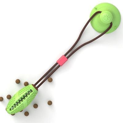 Suction Cup Tug Dog Toy - Push Elastic Ropes Pet Tooth Cleaning Chewing Playing IQ Treat Puppy Cats Toys (1U73)