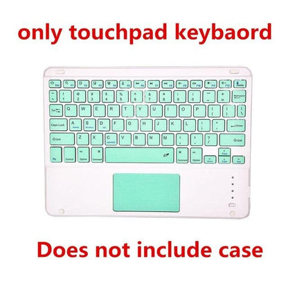 Touchpad Keyboard Case for iPad Pro 11 2020 Air 3 10.5 Pro 10.5 7th 10.2 8th 2020 Cover W Pencil Holder (TLC4)(TLC3)(F47)