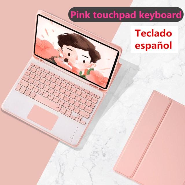 Touchpad Keyboard Case - for iPad Pro 11 - Air 3 10.5 Pro 10.5 7th 10.2 9.7 Cover W Pencil Holder - Touchpad Keyboard (TLC3)