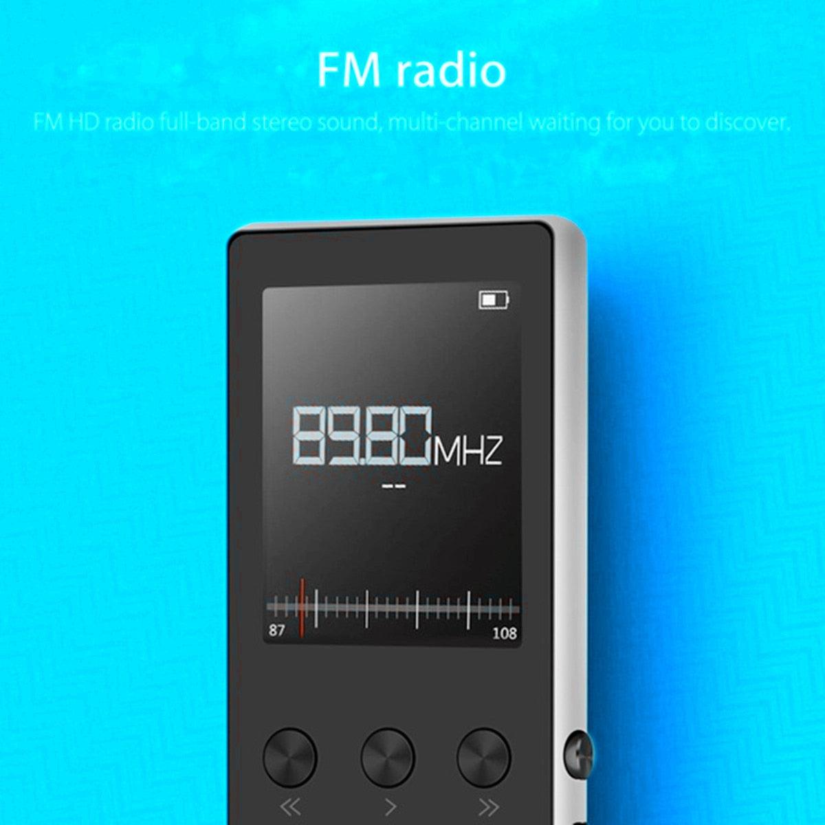Up to 128GB bluetooth MP3 Player Earphones HiFi fm Radio Sport MP 4 HiFi Portable Music Players (D57)(HA6)(1U57)