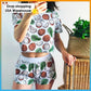 Beautiful Women Sleepwear Set - Short Sleeved Shorts Suit - Summer Women's knitted casual Fashion Pajamas (2U90)