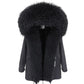 Gorgeous Women Winter Coats - Fashion Women's Luxurious Lamb Fur Parka Hooded Coat - Outwear Winter Jacket (1U23)